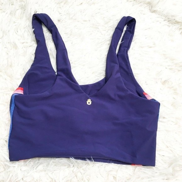 Spiritual Gangster Womens Sports Bra Purple Stretc - Picture 2 of 4